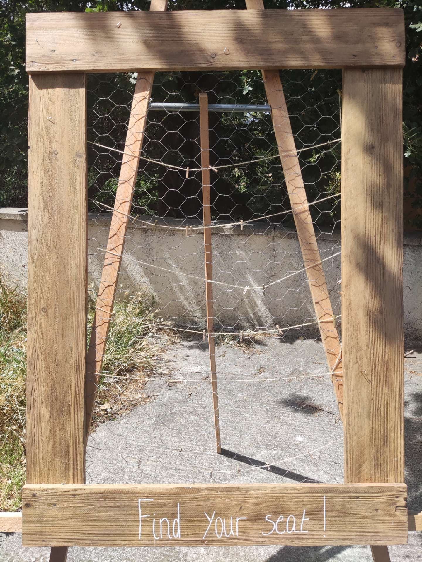 Cadre grillage avec pied