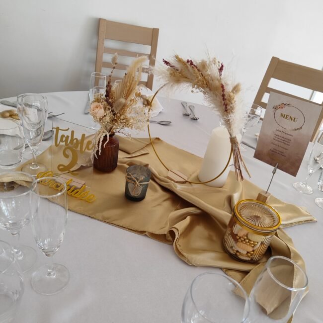 ventre de table de mariage