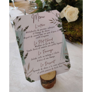 rondins de bois port menu