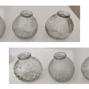 soliflore boule verre transparent