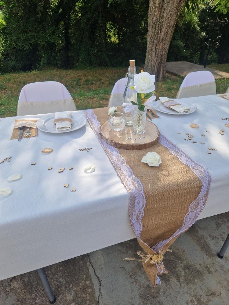 Table blanche pliante – Image 3