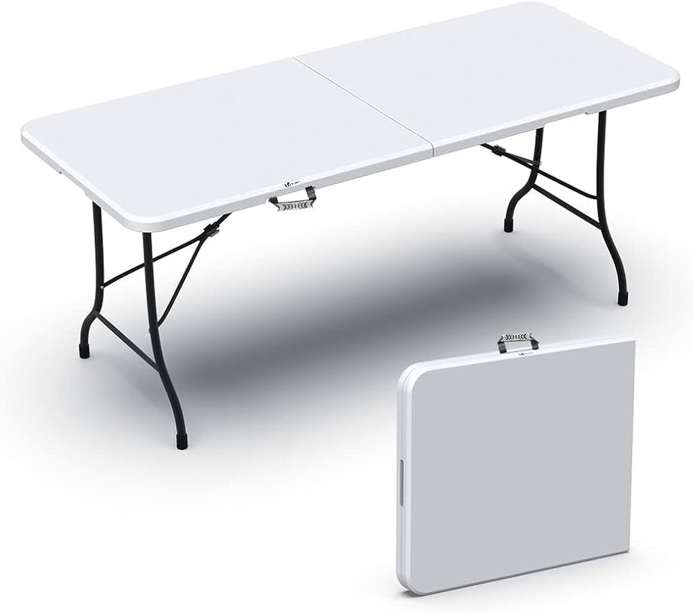 Table blanche pliante
